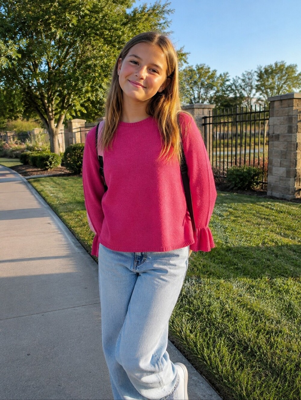 Zara Girls Pink Sweater